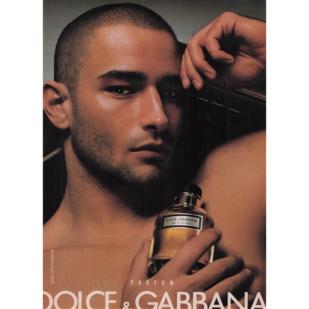 2004 PRINT AD - DOLCE & GABBANA  D&G  FASHION PARFUM AD - HOT MALE MODEL